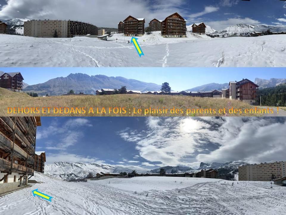 Appartement 8-10 Personnes Superdevoluy Hautes Alpes Rez De Chaussee Vue Panoramique 3 Chambres Saint-Étienne-en-Dévoluy Exterior foto